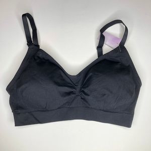 I Love Sia Black Nursing Bra, XL